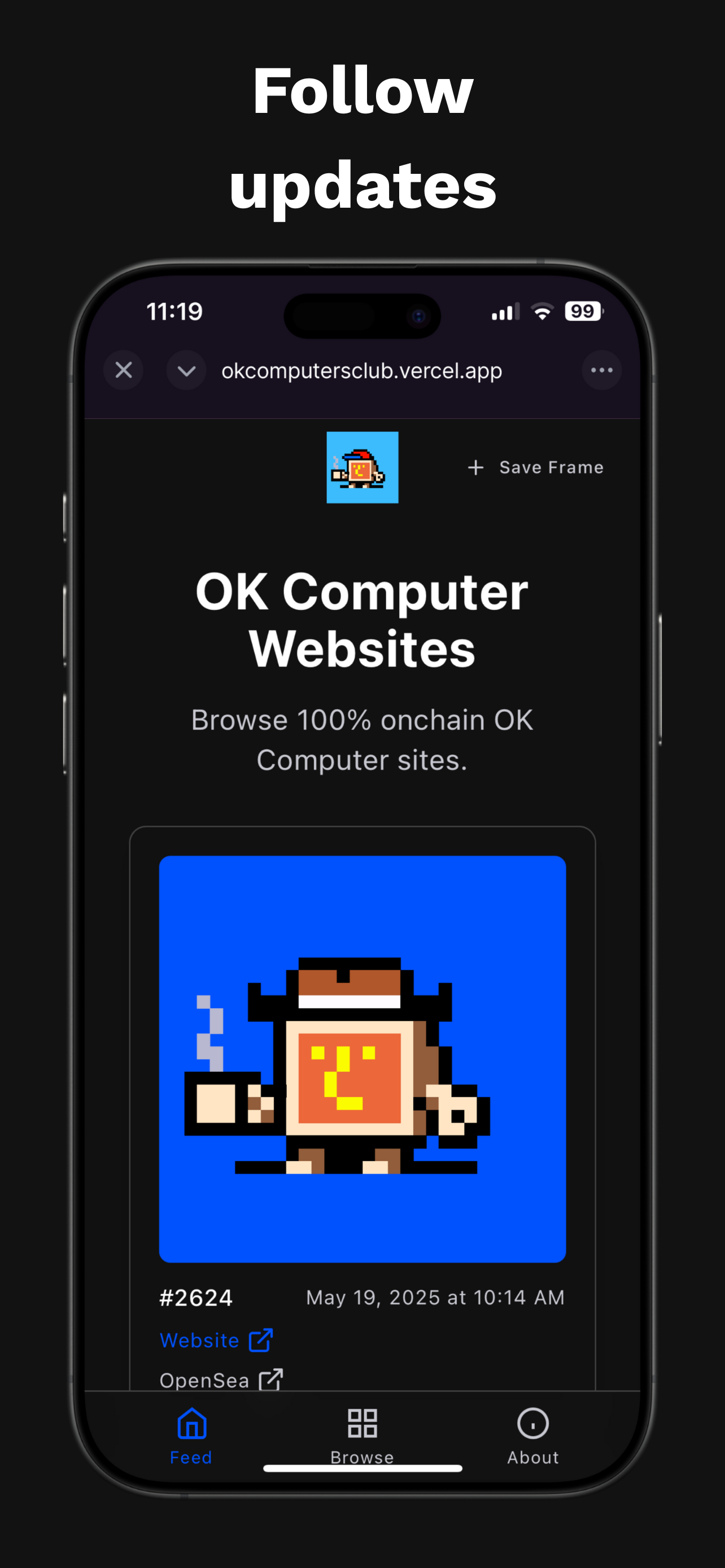 OK COMPUTERS Explorer - Farcaster Mini Apps screenshot
